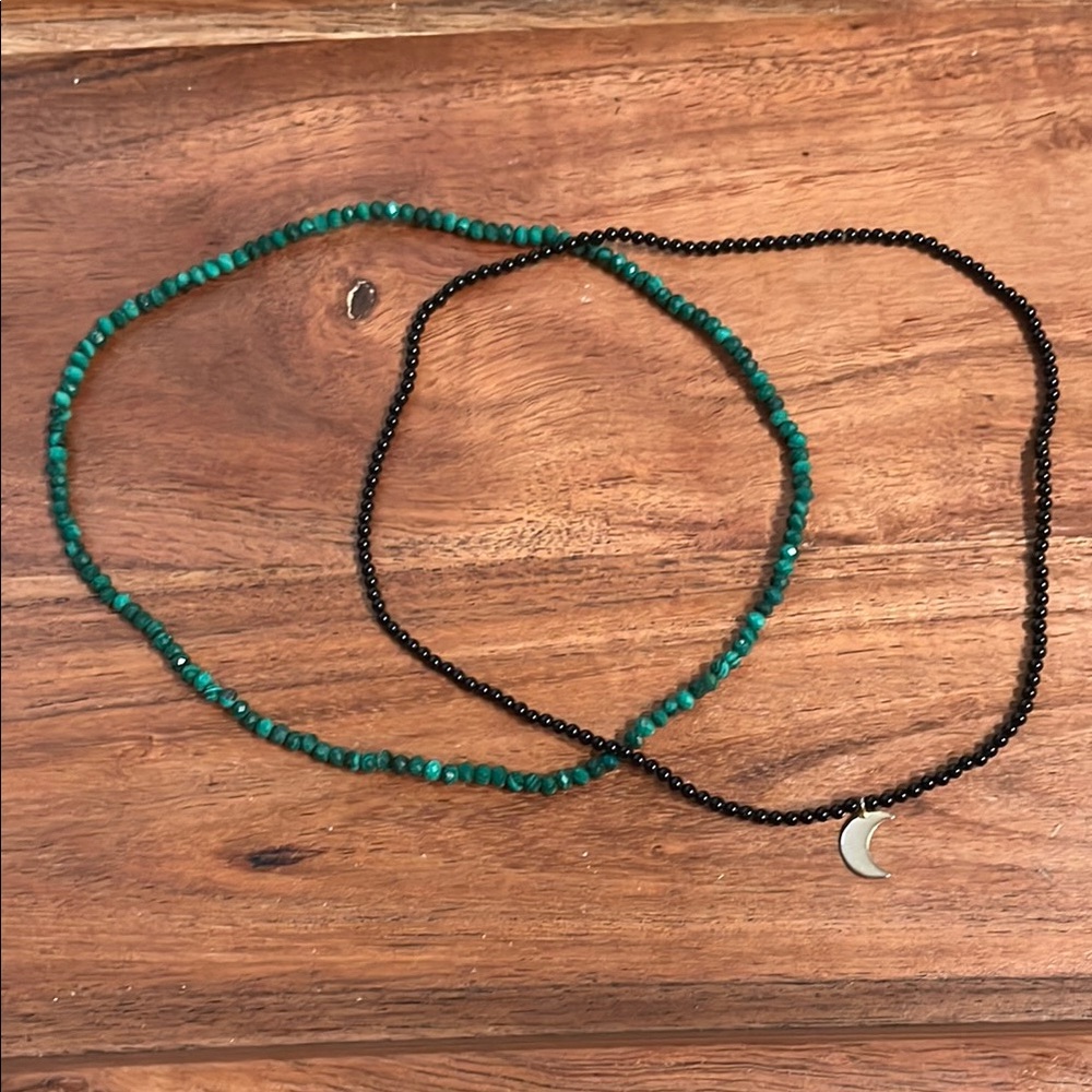 Onyx and Malachite Chokers